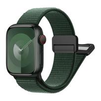 Nylon Loop Straps for Apple watch 10 band 40mm 45mm 44mm 49mm 41mm 42mm Magnetic bracelet iWatch series 9 8 4 7 6 5 3 ultra 2 se S10-46 42 44 45 49mm black