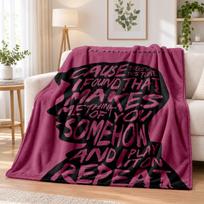 Arctic Monkeys Flannel Throw Blanket Soft Warm Cozy For Sofa Bed Indoor Home Bedroom Use 100cmx150cm