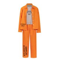 Unisex Oranžinis Kalinio Kostiumas Helovino Cosplay & Sceniniams Pasirodymams Large orange