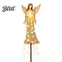 Dervinė Palaiminimo Fontano Statulėlė su Kaskadiniu Priekiniu Ekranu Dekoracija LED Šiltos Šviesos Kiemo Meno Dekoracijos Saulės Energija Varomas Angelas Atminimo Sodo Šviestuvas beige