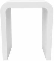 Kavos staliukas Akord Furniture Factory Crema, balta sp., 40 cm x 30 cm x 50 cm