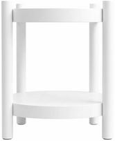 Kavos staliukas Akord Furniture Factory Terra, balta sp., 44.5 cm x 44.5 cm x 48 cm