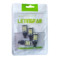 T16 LED galinio žibinto lemputė, 1200 liumenų, integruotas CANBUS dekoderis, T16 W16W, T10, balta