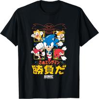 Sonic The Hedgehog Come On Eggman It's A Match Kanji Vintage T-Shirt XXL įvairiaspalvis