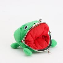 6CM Frog Coin Purses Cartoon Wallet Pouch Anime Manga Shape Fluff Clutch Cosplay Cute Wallet purse Coin Holder Girls Gift Idea 7cm red