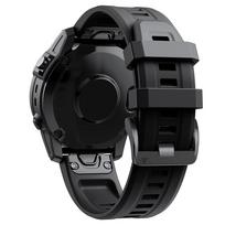 QuickFit 20mm laikrodžio dirželiai, skirti Garmin Fenix 7S Pro Solar/6S 5S Plus, silikoninis dirželis, skirtas Garmin Epix Pro/S70 42mm/Descent Mk2S For Fenix 6S juoda