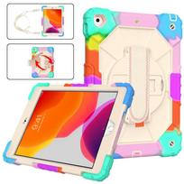 For IPad A16 11th Air Pro 11 13 2025 2024 Air 4 5 10th 10.9 10.2 9.7 Mini 6 7 Case Kids Hard PC Silicon Hybrid Tablet Cover Pro 11 2021 2022 orange