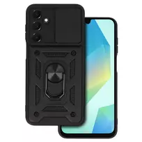 Fusion Accessories Slide Camera Armor Case for Samsung Galaxy A16 4G/5G Black