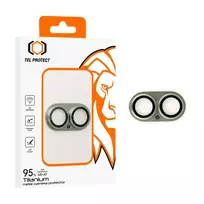 TEL PROTECT Tempered glass 95% AR+AF Full Metal Camera Protector on camera for iPhone 17 green (camera island)