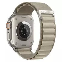 Tech-Protect NYLON PRO APPLE WATCH 8 / 9 / 10 / 11 / 12 / SE / ULTRA (44 / 45 / 46 / 49 MM) TITANIUM/OLIVE