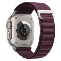 Tech-Protect NYLON PRO APPLE WATCH 8 / 9 / 10 / 11 / 12 / SE / ULTRA (44 / 45 / 46 / 49 MM) DEEP BURGUNDY