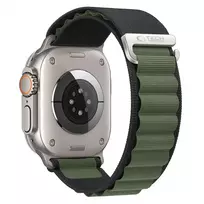 Tech-Protect NYLON PRO APPLE WATCH 8 / 9 / 10 / 11 / 12 / SE / ULTRA (44 / 45 / 46 / 49 MM) BLACK / GREEN
