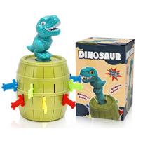 Dinosaur Pop Up Barrel Game Classic Kids Interactive Board Game For Family Party Fun blue
