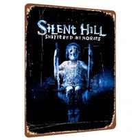 Silent Hill Shattered Memories Game Art Metal Tin Sign Living Room Study Decorative Wall Hanging 30X40CM blue