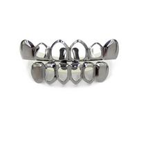 Hip Hop Gold Grillz Body Jewelry Vampire Hollow Grill Teeth Top & Bottom Grills Dental Mouth Punk Teeth Caps Cosplay Party juoda