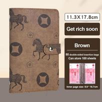 Large Capacity Money Collection Book PU Savings Binder New Mini Binder Savings Challenge  Children