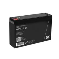 Green Cell AGM VRLA 6V 7Ah maintenance-free battery for alarm systems, cash registers, and toys