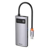 Baseus Metal Gleam 4in1 multifunctional HUB USB Type C - USB Type C Power Delivery 100 W / HDMI 4K 30 Hz / 1x USB 3.2 Gen 1 / 1x USB 2.0 (CAHUB-CY0G) - OUTLET