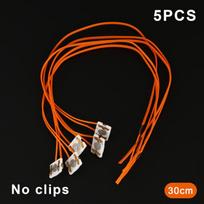 5Pcs 3.7V-7.4V Safety Balloon Copper Wire Ignite Cable Wire For Balloon Decorations Wedding Party Equipment 10/30/50cm B1 orange