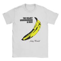 The Velvet Underground T-Shirt Men Funny Tees Crew Neck Short Sleeve T shirt Graphic Tops 110 white