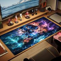 AVATAR Color Mouse Pad Large Gaming Table Cushion Non-slip Laptop Tablet Big Mousepad XXL Mat Mini PC Playmat With Lock edge 30cmx60cm(11.8x23.6inch) brown