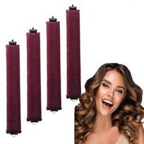 Heatless Rubber Hair Curler: 3 Hooks Big Wave Sleep Curling Tool black