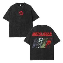Metal Gear Solid 2 T-Shirt Game Lover Game Shirt Vintage Unisex Oversized S black