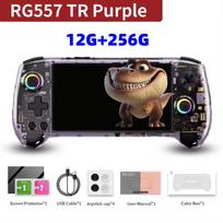ANBERNIC RG557 Handheld Game Console 5.48  AMOLED Screen Dimensity 8300 Android 14 High-resolution Joysticks Video Player RG 557
