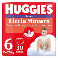 Huggies Little Movers Pants Diapers, Size 6, 15-25 30 Pcs 25 kg