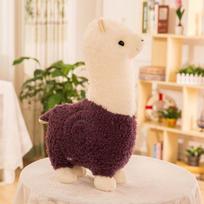 Naujas mielas alpakos lėlės pliušinis žaislas miego pagalvės lėlė gimtadienio dovana mergaitei 28cm【0.12kg】 violetinė