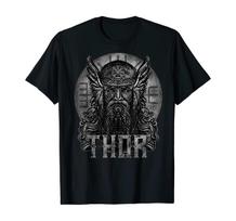 Norse God Thor Pagan  Runes Nordic Myth TShirt 100 Cotton ONeck Summer Short Sleeve Casual Mens Tshirt Size S3XL 4XL black