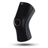 Hollow Sports Knee Brace Ergonomic Support Sleeve Adjustable Modes Patella Stabilizer Knee Protector Nylon Wrap Running Basketball Sports L black