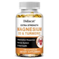 Magnesium, Vitamin, and Turmeric Capsules, 120 capsules. 120 Capsules