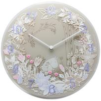 Moomin Timepieces Moomin Wall Clock Moomin Picking Flowers MTP030009 balta