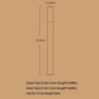 Ilgas smilkalų vamzdelis Kraft popieriaus tuščias smilkalų statinė buitinėms smilkalų lazdelėms pakuotės laikymo dėžutė 20pcs beige