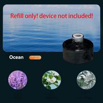 Smart Car Air Freshener Rechargeable Car Aroma Diffuser Cloud Mist with RGB Light for Automotive Interior Refill-Ocean gray