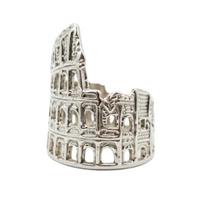 Vintage Roman Colosseums Inspired Adjustable Open Ring Stackable Ring Accessories For Men And Women auksas