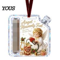 Stocking Stuffer Gift Idea Christmas Cash Ornament, Acrylic Money Holder for Cash, Tree Hanging Decoration Funny Xmas Decoration, Gifts Holiday Party gray