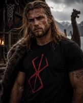 Berserker Rune Viking Shirt / Norse Mythology Warrior Tee / Viking Gift Men / Viking Apparel Clothing / Valhalla - Odin - Thor 150 brown