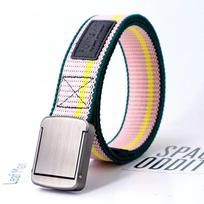 Spalvingi Dizaineriški Taktiniai Mados Diržai Vyrams Ir Moterims Atsitiktinis Džinsų Diržas Daugiaspalvis Odinis Juosmens Diržas Unisex 125cm rožinė