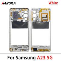 Middle Frame Bezel With Power Button for Samsung A23 4G 5G A23 5G White
