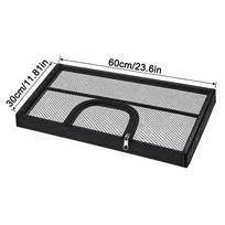 Fine Mesh Aquarium Mesh Cover Black Fish Tank Lid Cover Aquarium Anti-jump Net  Home Aquariums 60×30cm