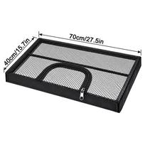 Fine Mesh Aquarium Mesh Cover Black Fish Tank Lid Cover Aquarium Anti-jump Net  Home Aquariums 70×40cm