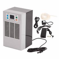 Electronic Water Chiller Aquarium Digital Cooling Heating Machine 35L 100W STC‑200 100‑240V US gray