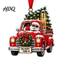 Creative Stocking Stuffer Holder Christmas Money Ornament for Tree Acrylic Cash Gift Decoration with Red Card Ribbon Surprise Holiday Hanging D