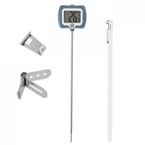 -50℃ to 300℃ Food Thermometer with Pot Clip 180° Rotating Digital Display High Accuracy Temperature Gauge with 25cm Long Probe 2 mėlyna