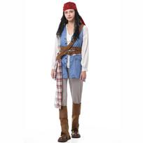 S-XXL halloween medieval caribbean pirates cosplay pirate captain party costume M