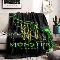 Monster Energy (1) Blanket Suitable For All Seasons And Perfect For Naps Features Vibrant Colors An Ideal Gift For Family And Friends 80cmx120cm