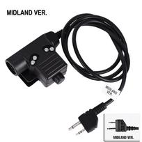 U94 PTT Tactical Headset Adapter for Baofeng KENWOOD ICOM Midland Motorola Walkie-talkie Radio Noise Reduction Headphone