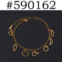 Spain Canary Islands Bracelets Women El Hierro,La Palma,La Gomera,Tenerife,Gran Canaria,Fuertevetura,Lanzarote Jewelry #590162 18CM Expand 4CM black